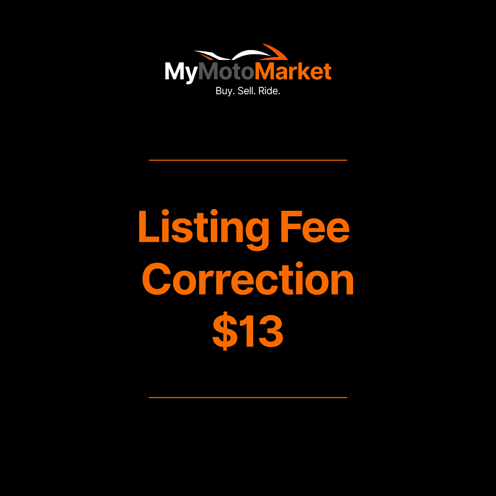 Listing Fee Correction $13